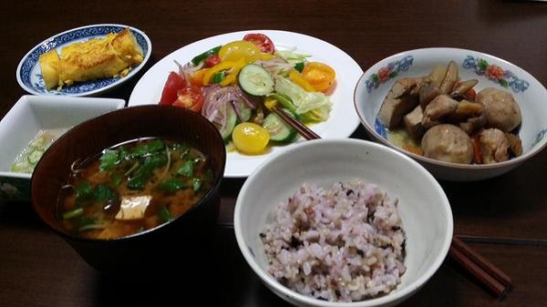 母さん手作りの朝食