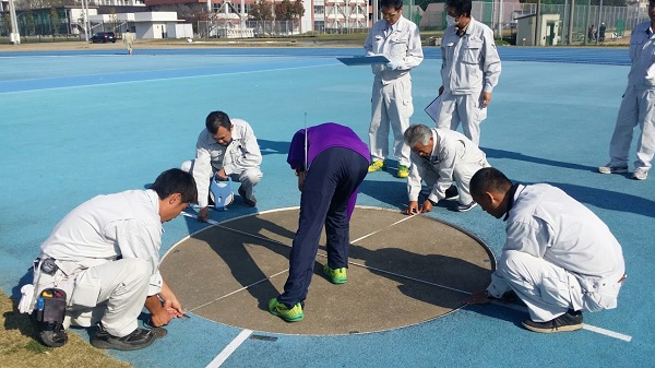 陸上競技場　検定