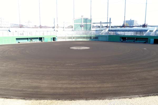 延命球場内野グラウンド改修工事