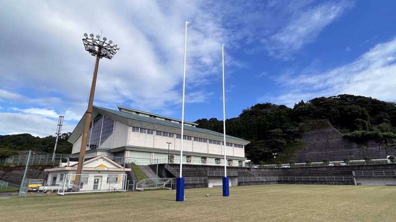 国分運動公園ラグビーゴールポスト及び付属品納品