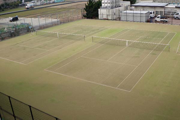 粕屋中学校テニスコート改修工事