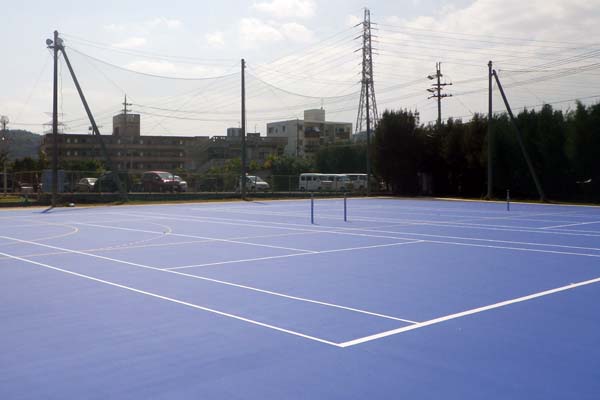 北中城高校テニスコート整備工事