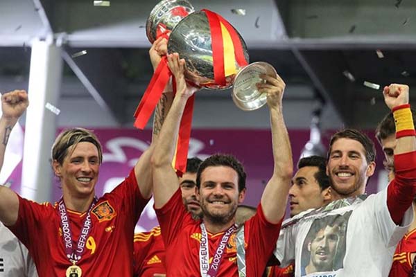 前回大会EURO2012の優勝はスペイン代表