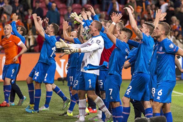 EURO2016本選に出場を決めたときのアイスランド代表