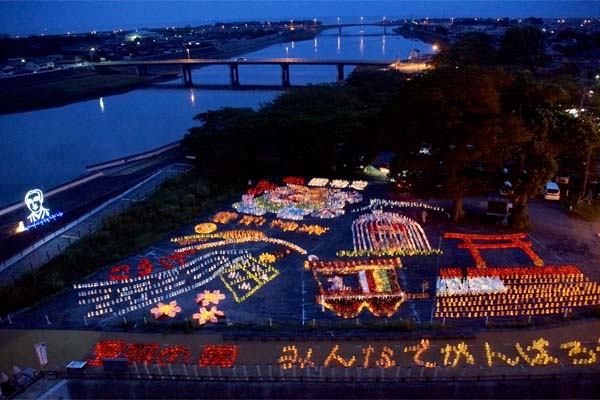 豊前の国 観月祭 中津 城あかり (2)